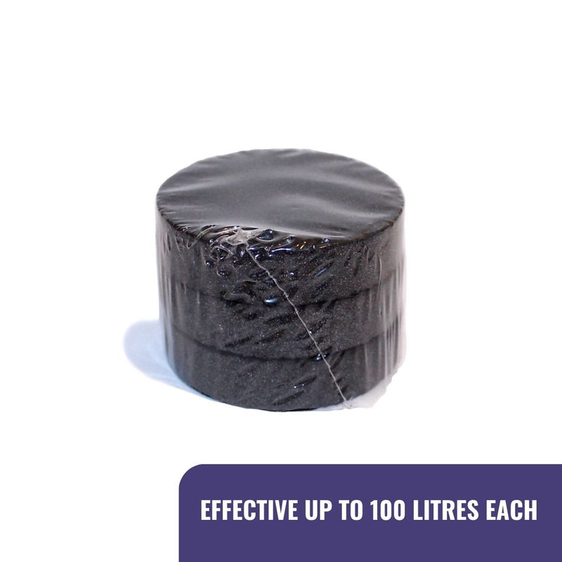 Load image into Gallery viewer, A pack of three activated carbon filters