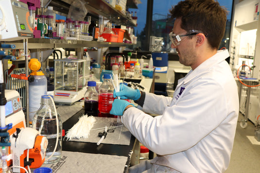 Scientists working on the LifeSaver filter design