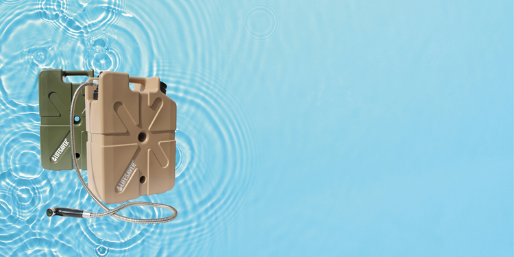 Green and tan LifeSaver Jerrycans