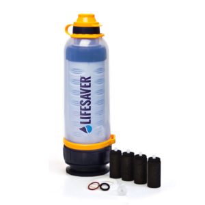 WATER PURIFICATION SURVIVAL BOTTLE WITH SPARES LIFESAVER® bottle 4000UF 